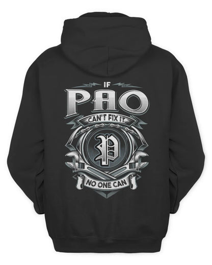PAO AP81-K4-626 - Personalized Ahmed Quote Apparel “If Ahmed Can't Fix It, No One Can” - Unisex Hoodie - Black