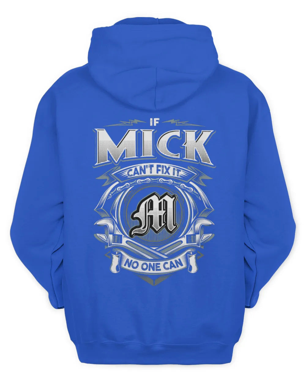 MICK AP81-K4-626 - Personalized Ahmed Quote Apparel “If Ahmed Can't Fix It, No One Can” - Unisex Hoodie - Royal