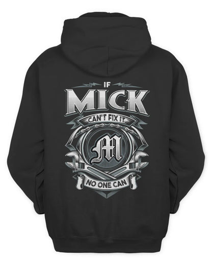 MICK AP81-K4-626 - Personalized Ahmed Quote Apparel “If Ahmed Can't Fix It, No One Can” - Unisex Hoodie - Black