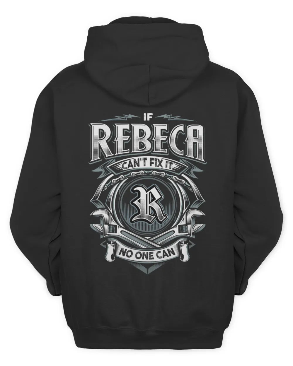 REBECA AP81-K4-626 - Personalized Ahmed Quote Apparel “If Ahmed Can't Fix It, No One Can” - Unisex Hoodie - Black