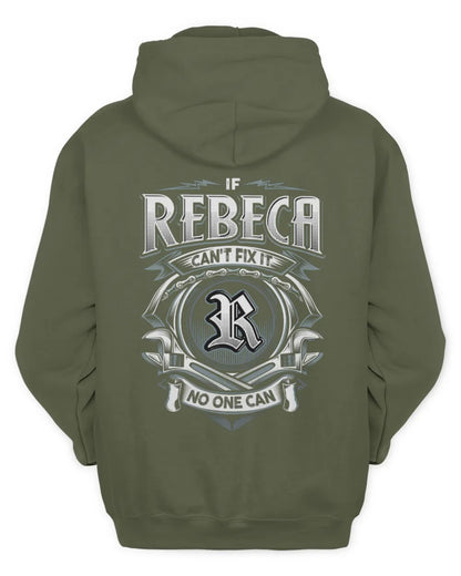 REBECA AP81-K4-626 - Personalized Ahmed Quote Apparel “If Ahmed Can't Fix It, No One Can” - Unisex Hoodie - Military Green