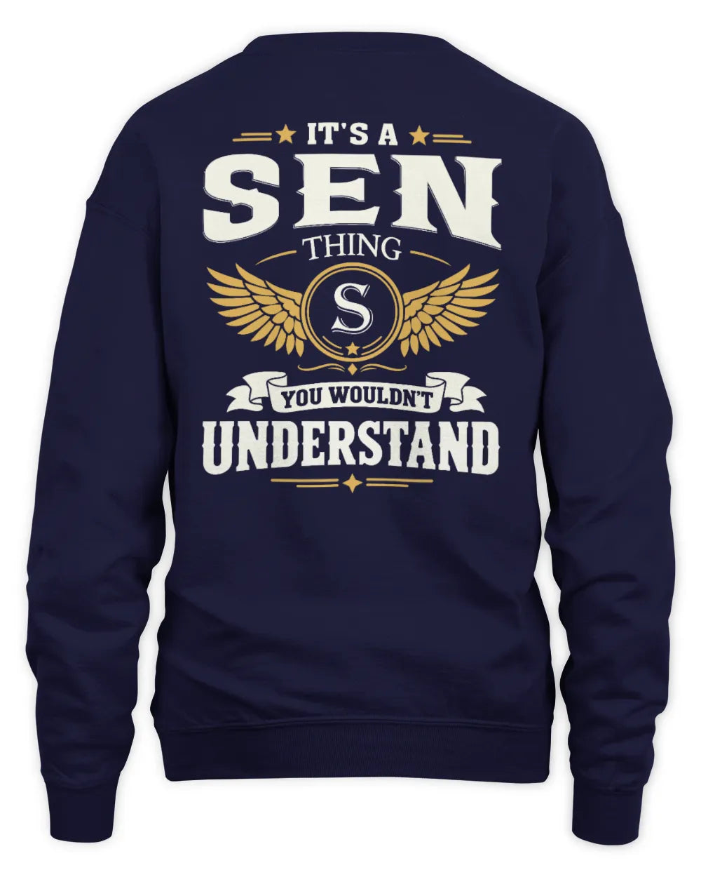 SEN KT06-M008 It’s a [NAME] Thing – You Wouldn’t Understand | Personalized Vintage T-Shirt - Unisex Sweatshirt - Navy