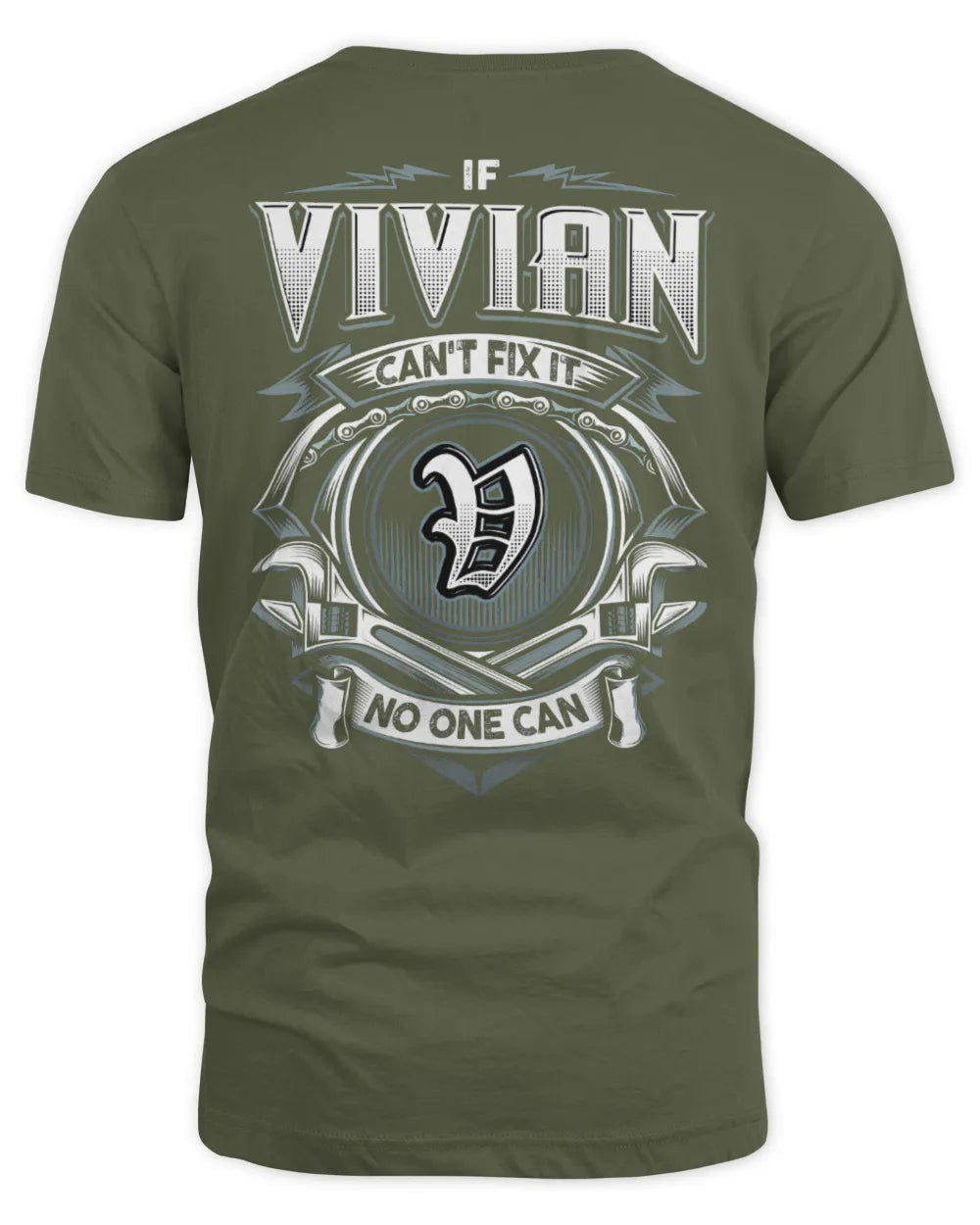 VIVIAN AP81-K4-626 - Personalized Ahmed Quote Apparel “If Ahmed Can't Fix It, No One Can” - Unisex Standard T-Shirt - Military Green