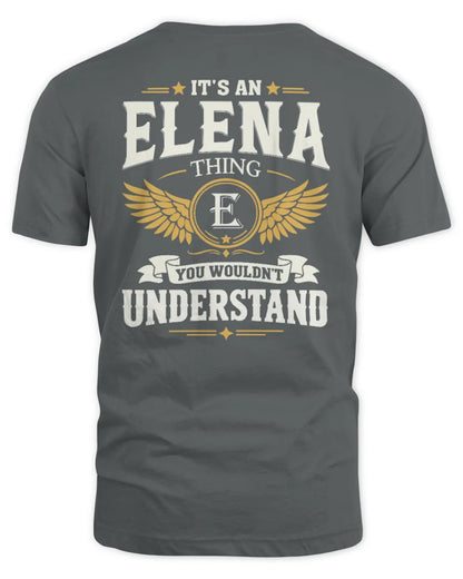 ELENA KT06-M008 It’s a [NAME] Thing – You Wouldn’t Understand | Personalized Vintage T-Shirt - Unisex Standard T-Shirt - Charcoal