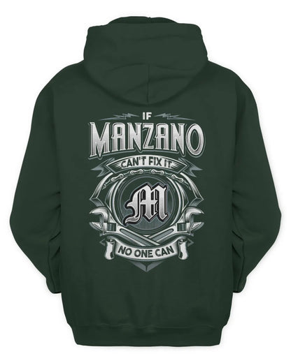 MANZANO AP81-K4-626 - Personalized Ahmed Quote Apparel “If Ahmed Can't Fix It, No One Can” - Unisex Hoodie - Forest Green