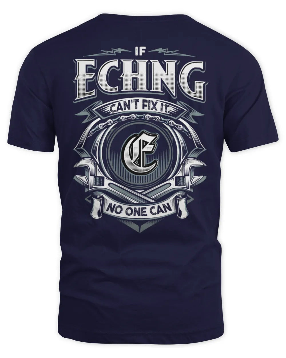 ECHNG AP81-K4-626 - Personalized Ahmed Quote Apparel “If Ahmed Can't Fix It, No One Can” - Unisex Standard T-Shirt - Navy