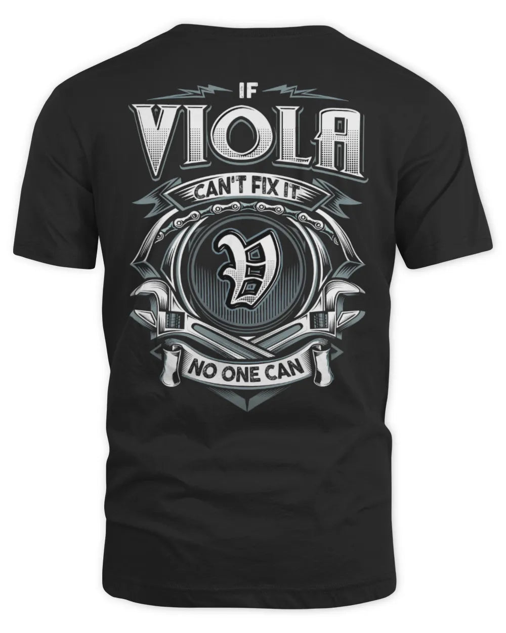 VIOLA AP81-K4-626 - Personalized Ahmed Quote Apparel “If Ahmed Can't Fix It, No One Can” - Unisex Standard T-Shirt - Black