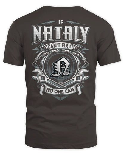 NATALY AP81-K4-626 - Personalized Ahmed Quote Apparel “If Ahmed Can't Fix It, No One Can” - Unisex Standard T-Shirt - Dark Chocolate