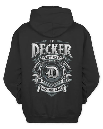 DECKER AP81-K4-626 - Personalized Ahmed Quote Apparel “If Ahmed Can't Fix It, No One Can” - Unisex Hoodie - Black