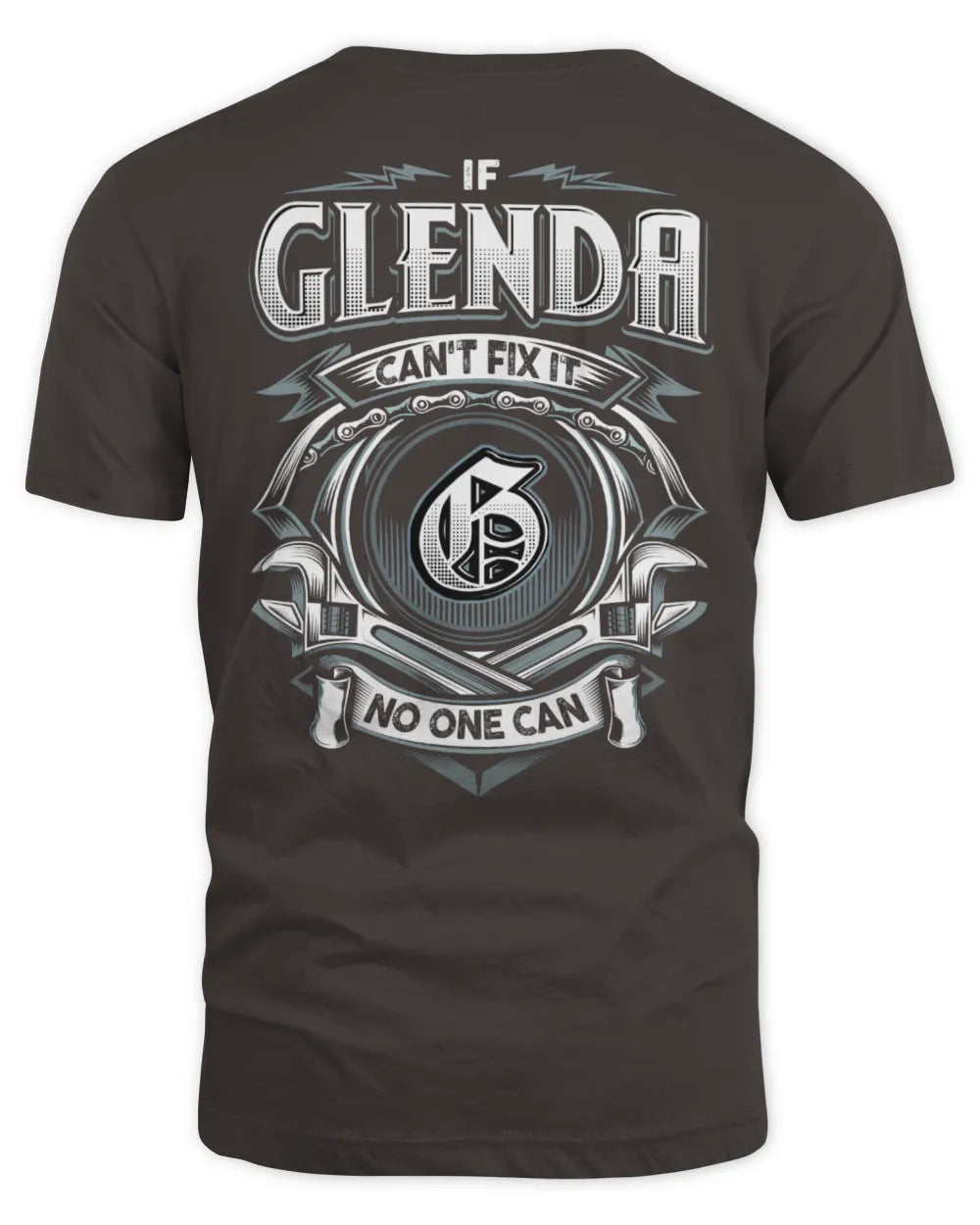 GLENDA AP81-K4-626 - Personalized Ahmed Quote Apparel “If Ahmed Can't Fix It, No One Can” - Unisex Standard T-Shirt - Dark Chocolate