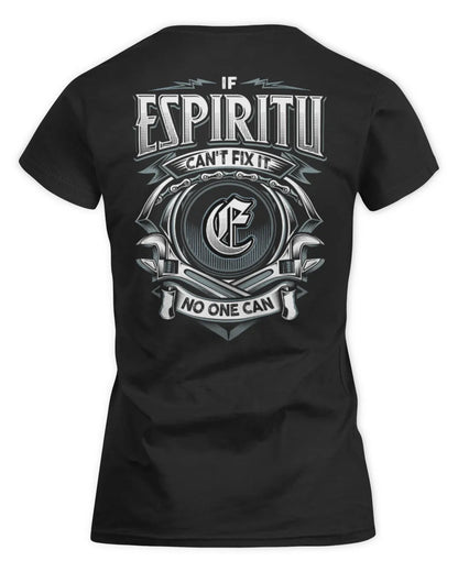 ESPIRITU AP81-K4-626 - Personalized Ahmed Quote Apparel “If Ahmed Can't Fix It, No One Can” - Women's Standard T-Shirt - Black