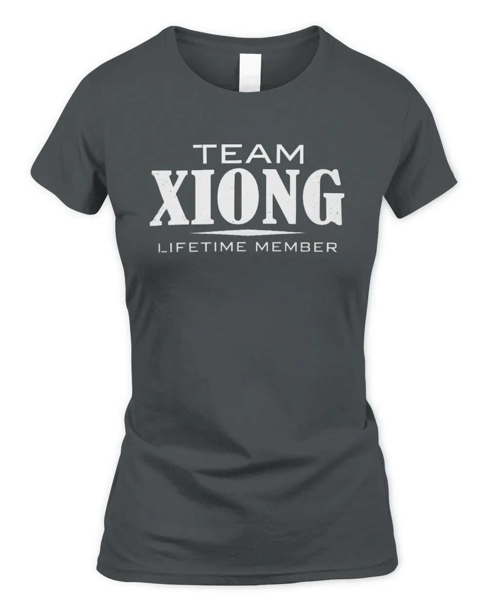 XIONG BL62-K4-128 - Personalized “Team NAME Lifetime Member” - Women's Standard T-Shirt - Charcoal