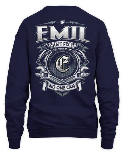 EMIL AP81-K4-626 - Personalized Ahmed Quote Apparel “If Ahmed Can't Fix It, No One Can” - Unisex Sweatshirt - Navy