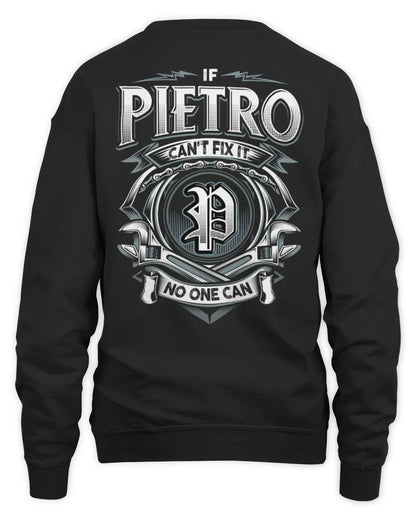 PIETRO AP81-K4-626 - Personalized Ahmed Quote Apparel “If Ahmed Can't Fix It, No One Can” - Unisex Sweatshirt - Black