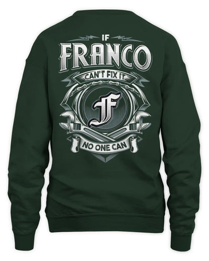 FRANCO AP81-K4-626 - Personalized Ahmed Quote Apparel “If Ahmed Can't Fix It, No One Can” - Unisex Sweatshirt - Forest Green
