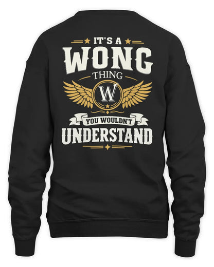 WONG KT06-M008 It’s a [NAME] Thing – You Wouldn’t Understand | Personalized Vintage T-Shirt - Unisex Sweatshirt - Black