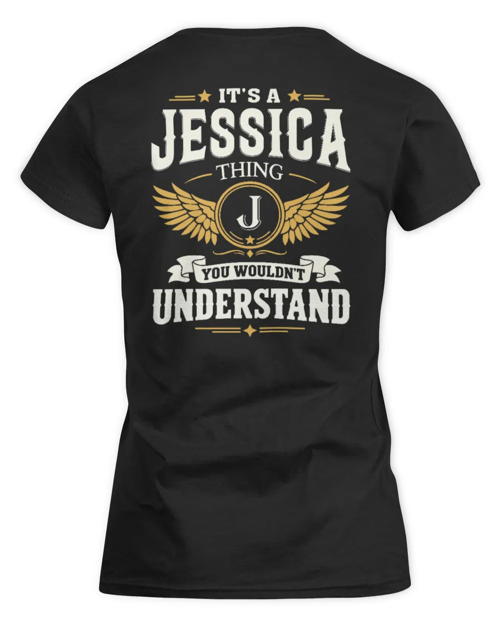 JESSICA KT06-M008 It’s a [NAME] Thing – You Wouldn’t Understand | Personalized Vintage T-Shirt - Women's Standard T-Shirt - Black