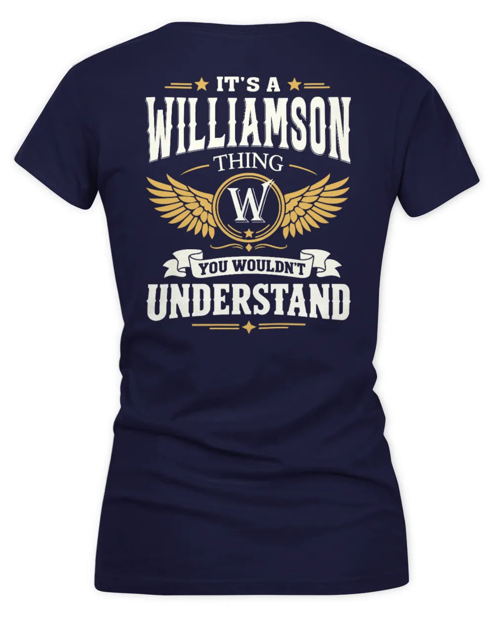 WILLIAMSON KT06-M008 It’s a [NAME] Thing – You Wouldn’t Understand | Personalized Vintage T-Shirt - Women's V-Neck T-Shirt - Navy