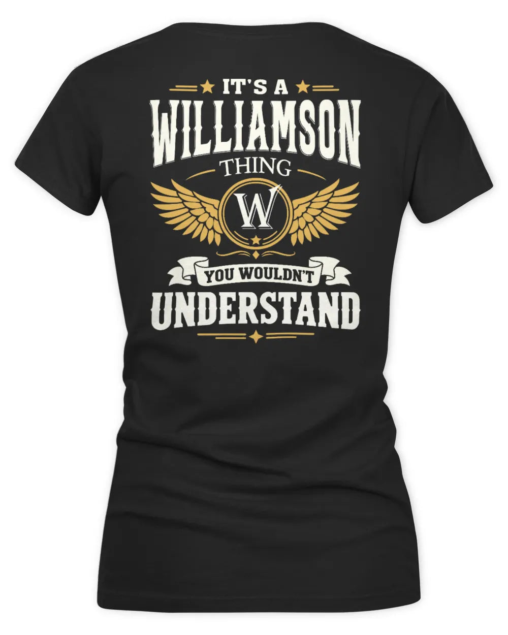 WILLIAMSON KT06-M008 It’s a [NAME] Thing – You Wouldn’t Understand | Personalized Vintage T-Shirt - Women's V-Neck T-Shirt - Black