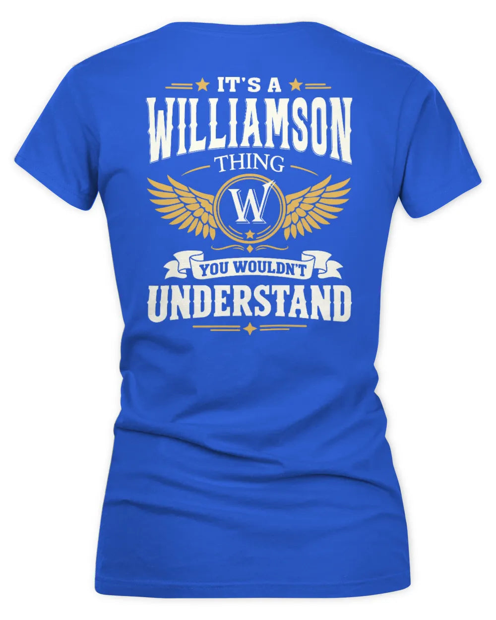 WILLIAMSON KT06-M008 It’s a [NAME] Thing – You Wouldn’t Understand | Personalized Vintage T-Shirt - Women's V-Neck T-Shirt - Royal
