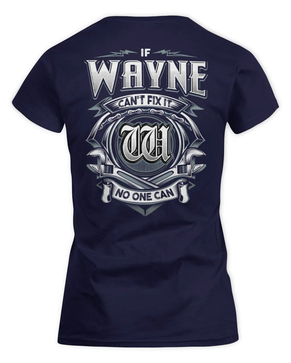WAYNE AP81-K4-626 - Personalized Ahmed Quote Apparel “If Ahmed Can't Fix It, No One Can” - Women's Standard T-Shirt - Navy