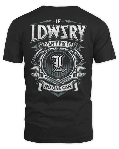 LDWSRY AP81-K4-626 - Personalized Ahmed Quote Apparel “If Ahmed Can't Fix It, No One Can” - Unisex Standard T-Shirt - Black