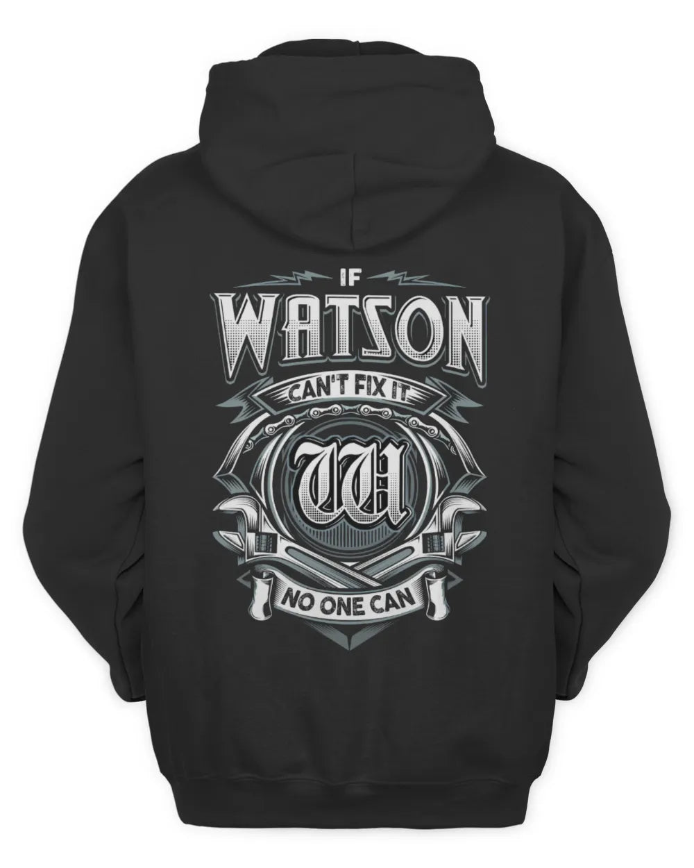 WATSON AP81-K4-626 - Personalized Ahmed Quote Apparel “If Ahmed Can't Fix It, No One Can” - Unisex Hoodie - Black