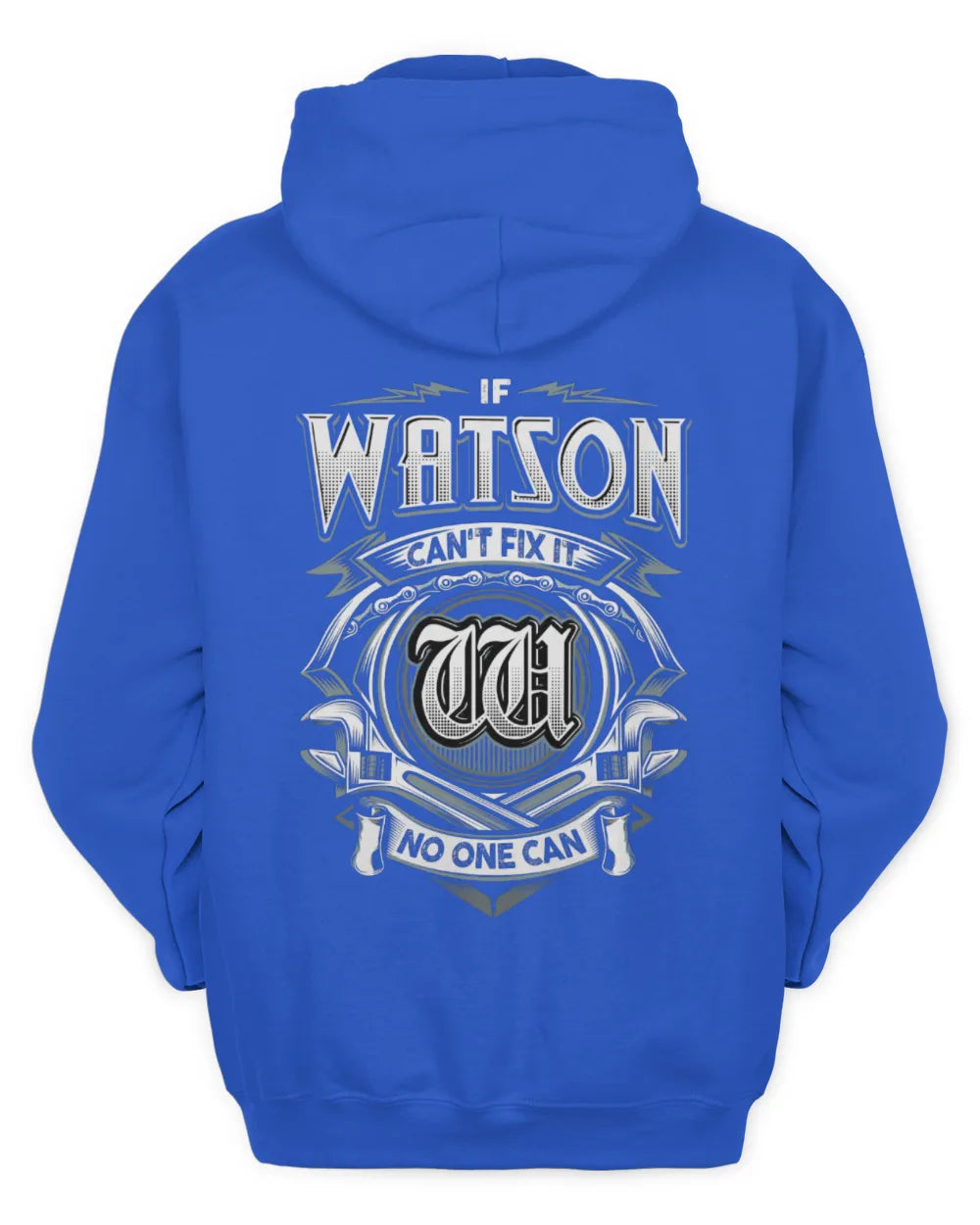 WATSON AP81-K4-626 - Personalized Ahmed Quote Apparel “If Ahmed Can't Fix It, No One Can” - Unisex Hoodie - Royal