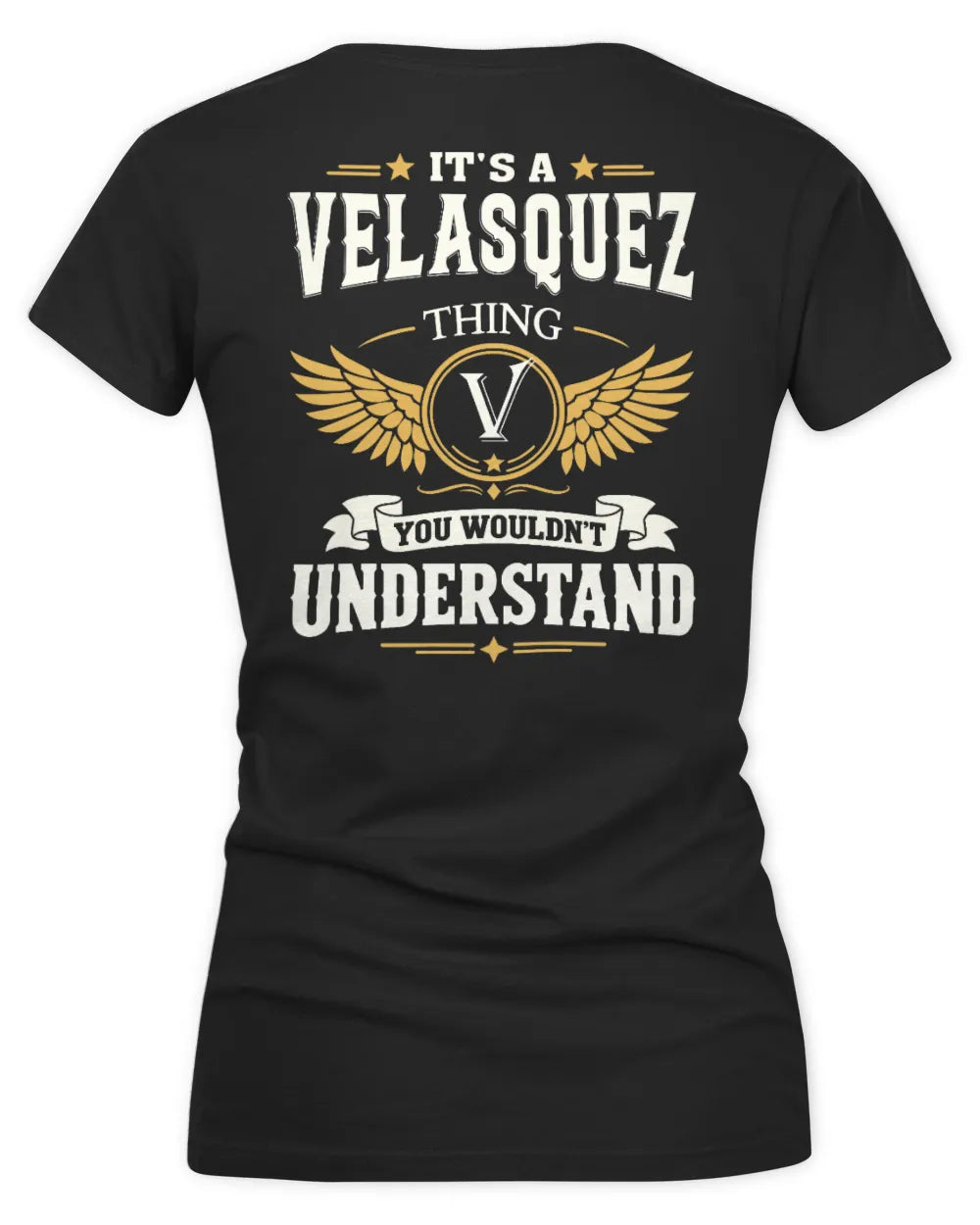 VELASQUEZ KT06-M008 It’s a [NAME] Thing – You Wouldn’t Understand | Personalized Vintage T-Shirt - Women's V-Neck T-Shirt - Black