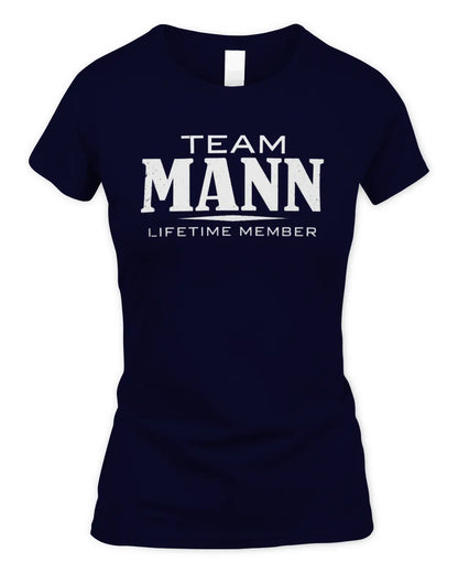 MANN BL62-K4-128 - Personalized “Team AARON Lifetime Member” - Women's Standard T-Shirt - Black