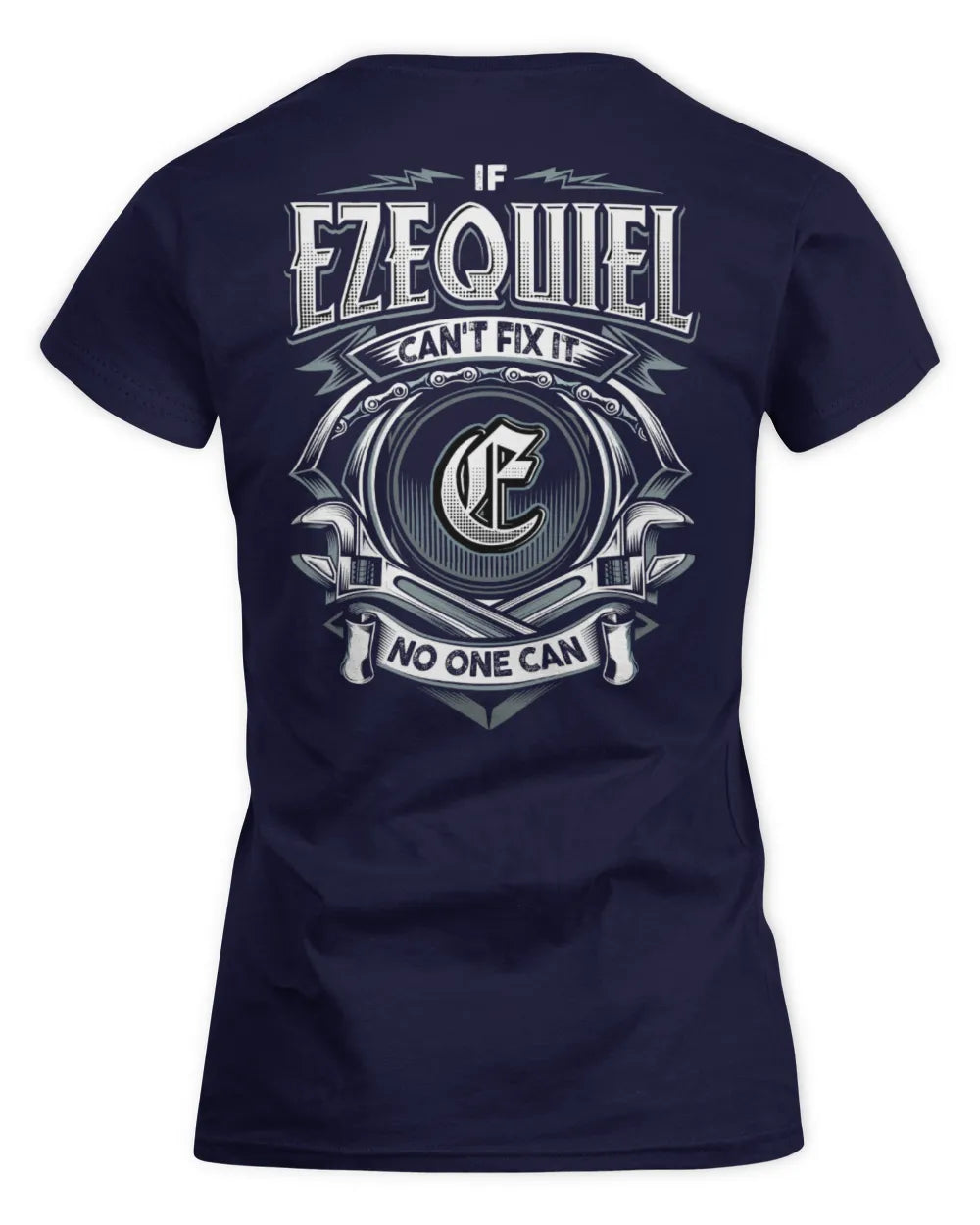 EZEQUIEL AP81-K4-626 - Personalized Ahmed Quote Apparel “If Ahmed Can't Fix It, No One Can” - Women's Standard T-Shirt - Navy