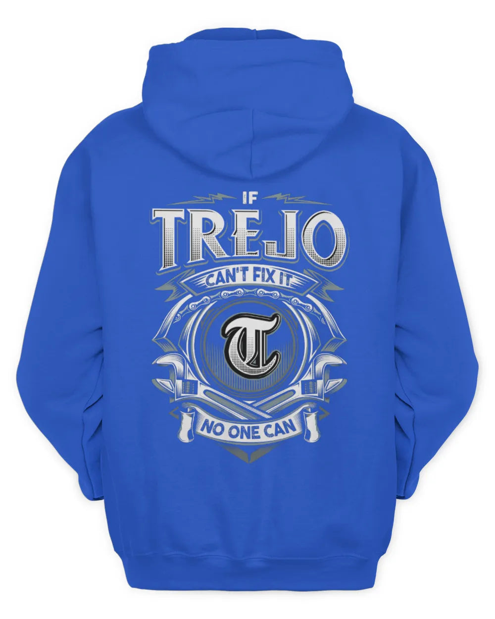 TREJO AP81-K4-626 - Personalized Ahmed Quote Apparel “If Ahmed Can't Fix It, No One Can” - Unisex Hoodie - Royal