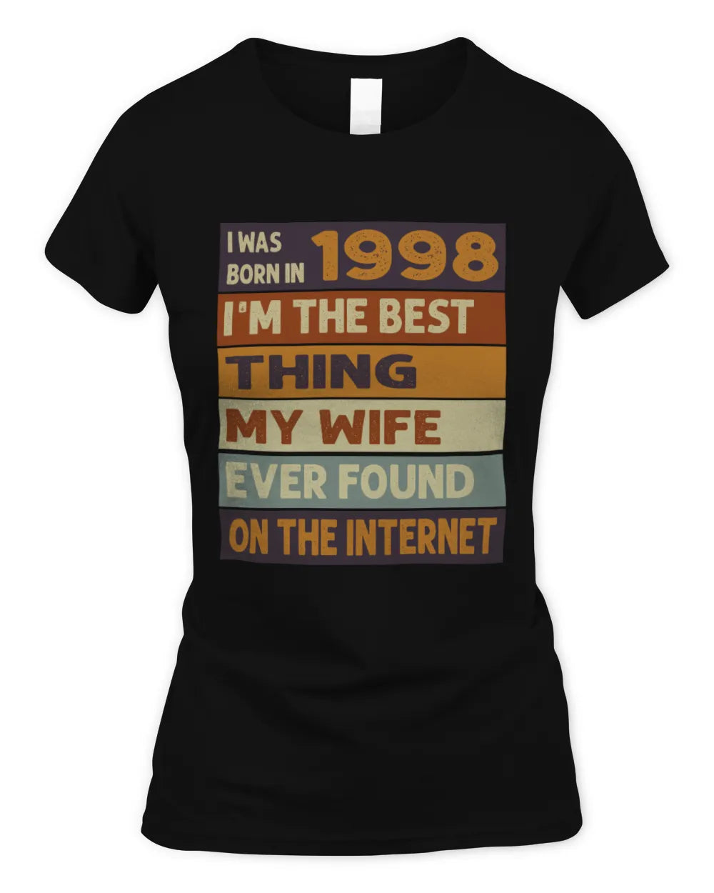 1998 HH89-K2 – Funny Birth Year Wife Quote T-Shirt - Women's Standard T-Shirt - Black