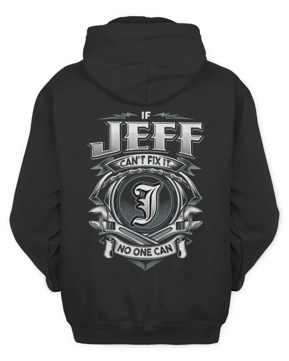 JEFF AP81-K4-626 - Personalized Ahmed Quote Apparel “If Ahmed Can't Fix It, No One Can” - Unisex Hoodie - Black