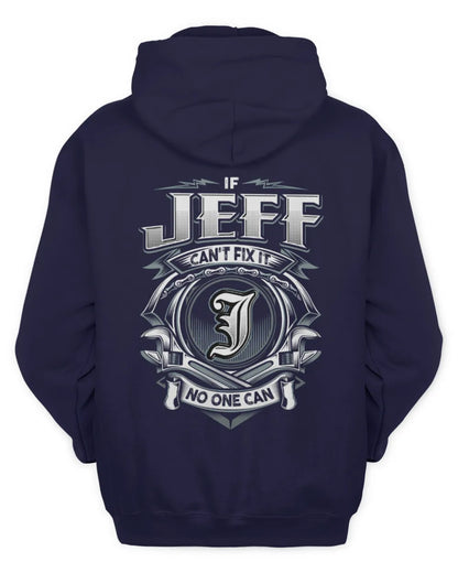 JEFF AP81-K4-626 - Personalized Ahmed Quote Apparel “If Ahmed Can't Fix It, No One Can” - Unisex Hoodie - Navy