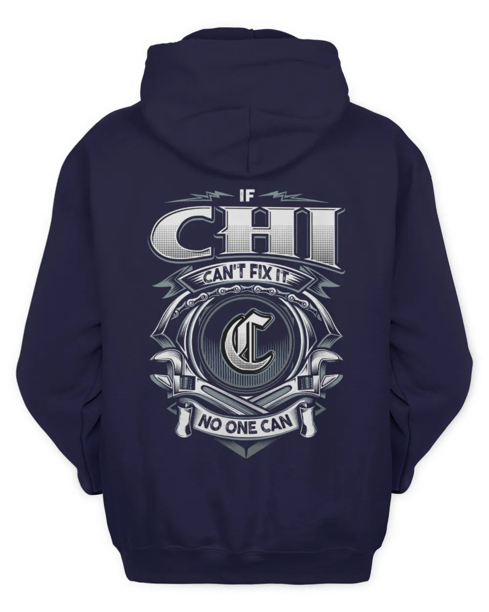 CHI AP81-K4-626 - Personalized Ahmed Quote Apparel “If Ahmed Can't Fix It, No One Can” - Unisex Hoodie - Navy