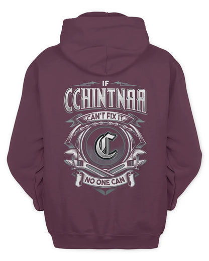 CCHINTNAA AP81-K4-626 - Personalized Ahmed Quote Apparel “If Ahmed Can't Fix It, No One Can” - Unisex Hoodie - Maroon