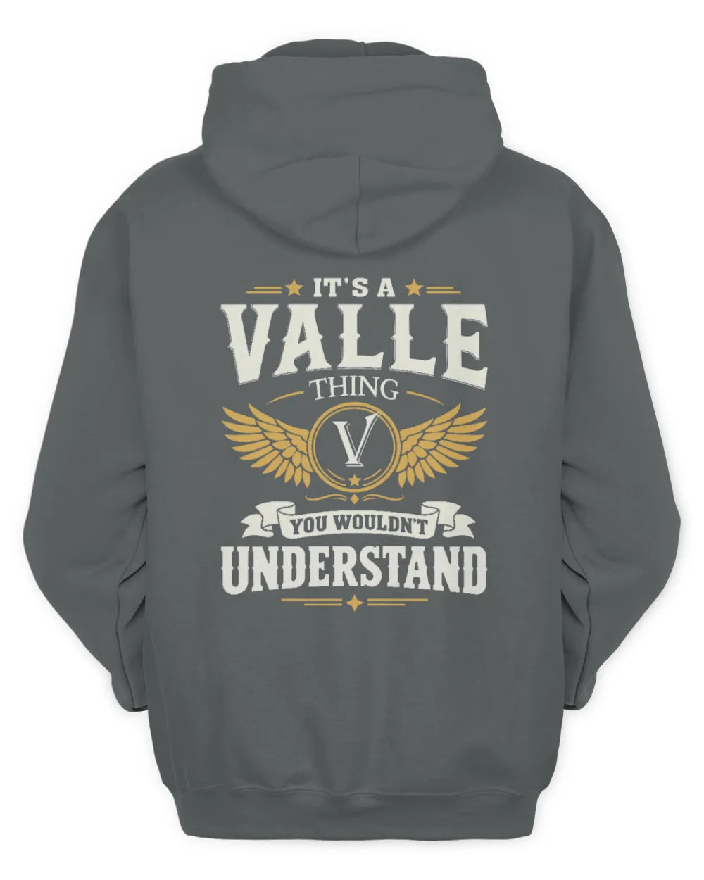 VALLE KT06-M008 It’s a [NAME] Thing – You Wouldn’t Understand | Personalized Vintage T-Shirt - Unisex Hoodie - Charcoal