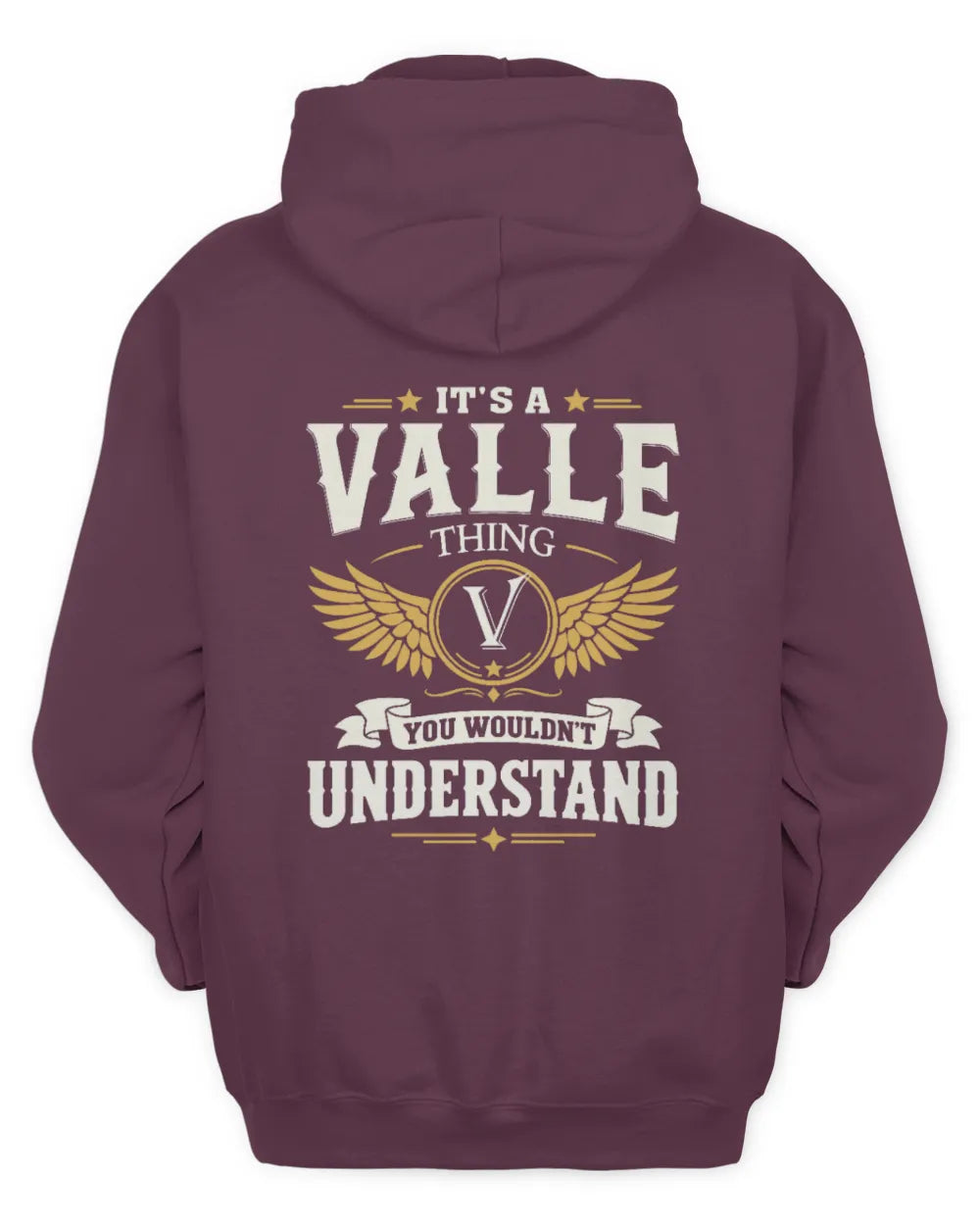 VALLE KT06-M008 It’s a [NAME] Thing – You Wouldn’t Understand | Personalized Vintage T-Shirt - Unisex Hoodie - Maroon