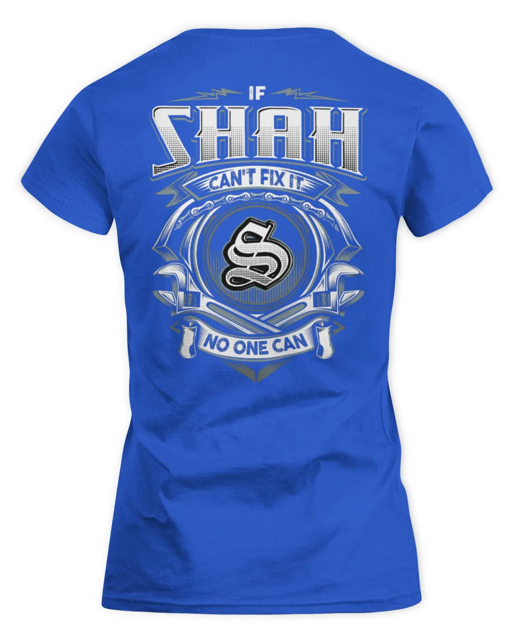 SHAH AP81-K4-626 - Personalized Ahmed Quote Apparel “If Ahmed Can't Fix It, No One Can” - Women's Standard T-Shirt - Royal