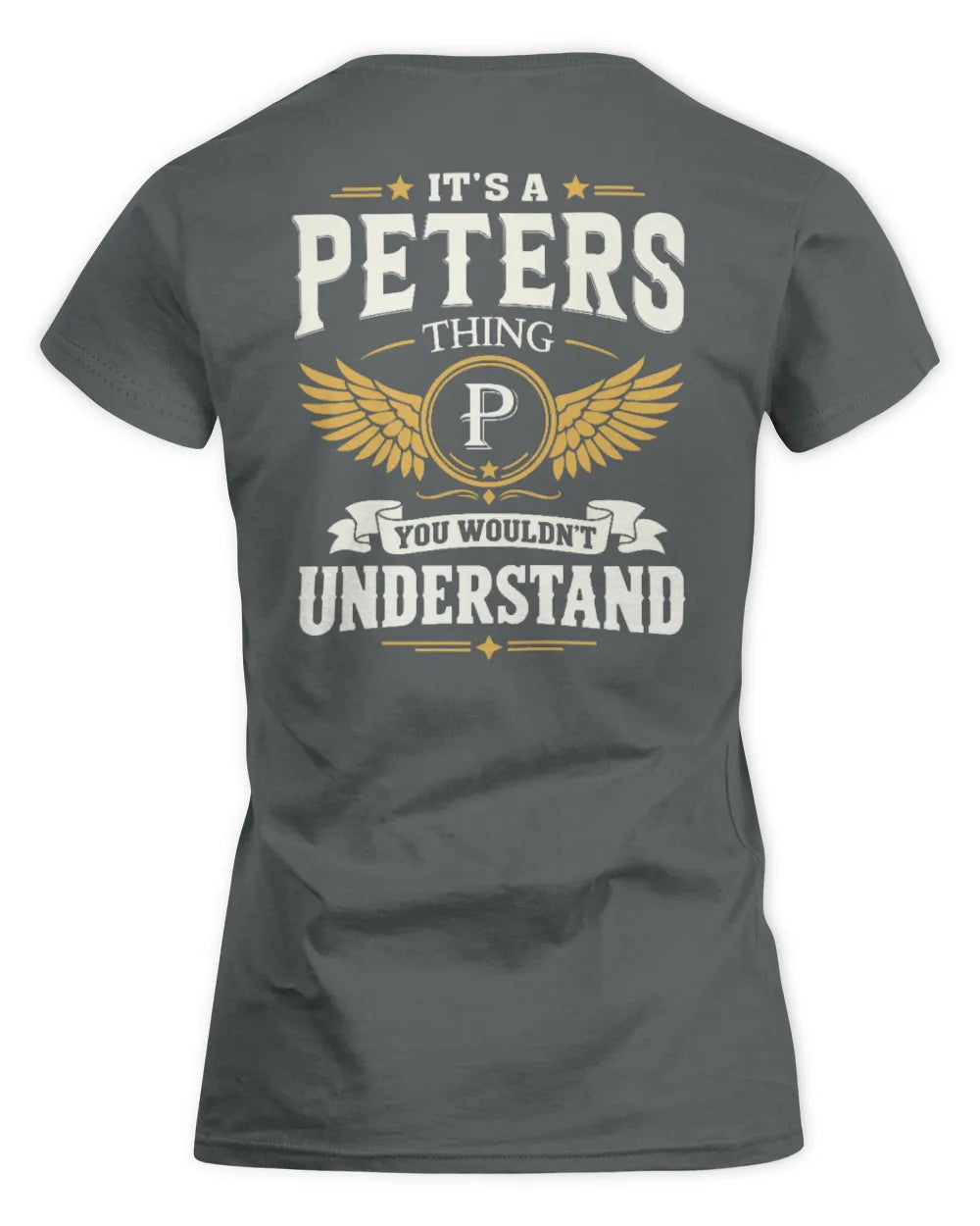 PETERS KT06-M008 It’s a [NAME] Thing – You Wouldn’t Understand | Personalized Vintage T-Shirt - Women's Standard T-Shirt - Charcoal