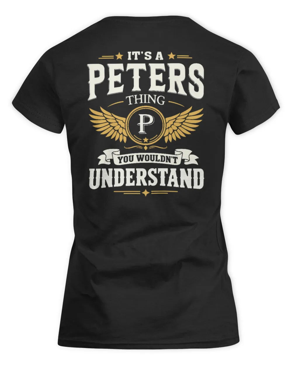PETERS KT06-M008 It’s a [NAME] Thing – You Wouldn’t Understand | Personalized Vintage T-Shirt - Women's Standard T-Shirt - Black