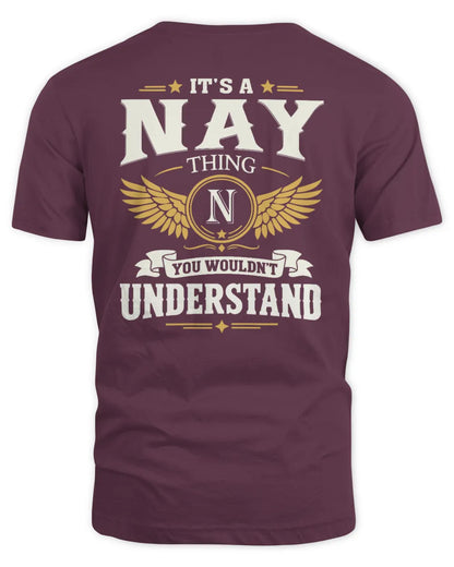 NAY KT06-M008 It’s a [NAME] Thing – You Wouldn’t Understand | Personalized Vintage T-Shirt - Unisex Standard T-Shirt - Maroon