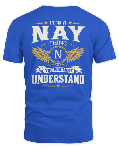 NAY KT06-M008 It’s a [NAME] Thing – You Wouldn’t Understand | Personalized Vintage T-Shirt - Unisex Standard T-Shirt - Royal