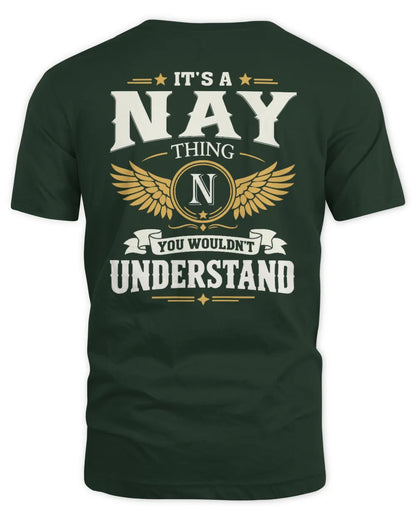 NAY KT06-M008 It’s a [NAME] Thing – You Wouldn’t Understand | Personalized Vintage T-Shirt - Unisex Standard T-Shirt - Forest Green