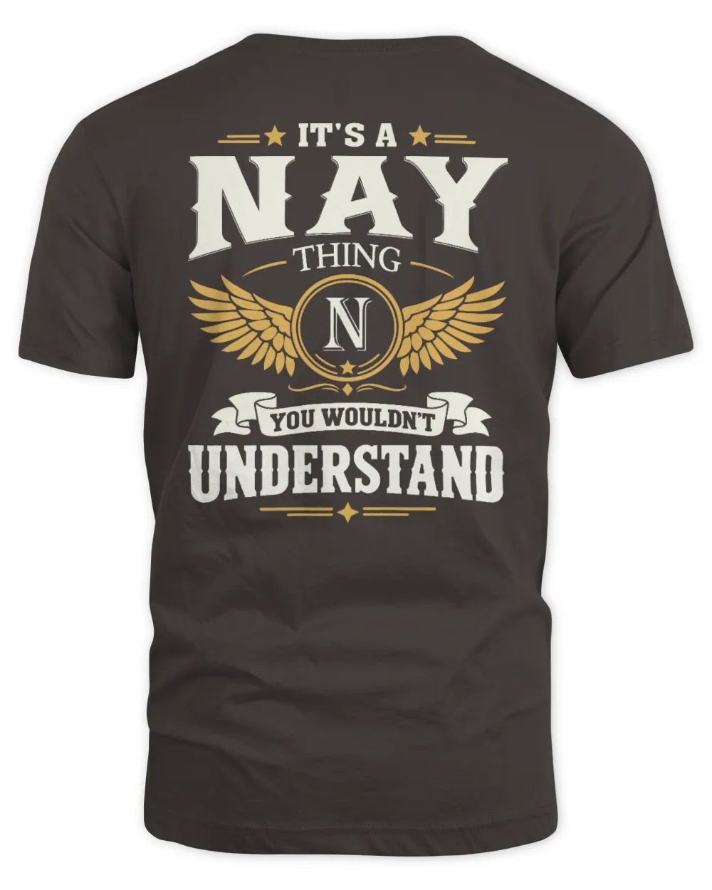 NAY KT06-M008 It’s a [NAME] Thing – You Wouldn’t Understand | Personalized Vintage T-Shirt - Unisex Standard T-Shirt - Dark Chocolate
