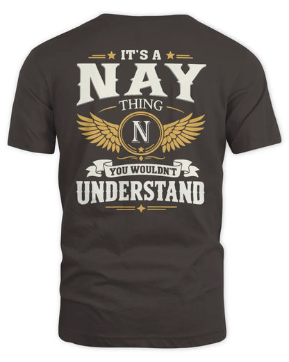 NAY KT06-M008 It’s a [NAME] Thing – You Wouldn’t Understand | Personalized Vintage T-Shirt - Unisex Standard T-Shirt - Dark Chocolate