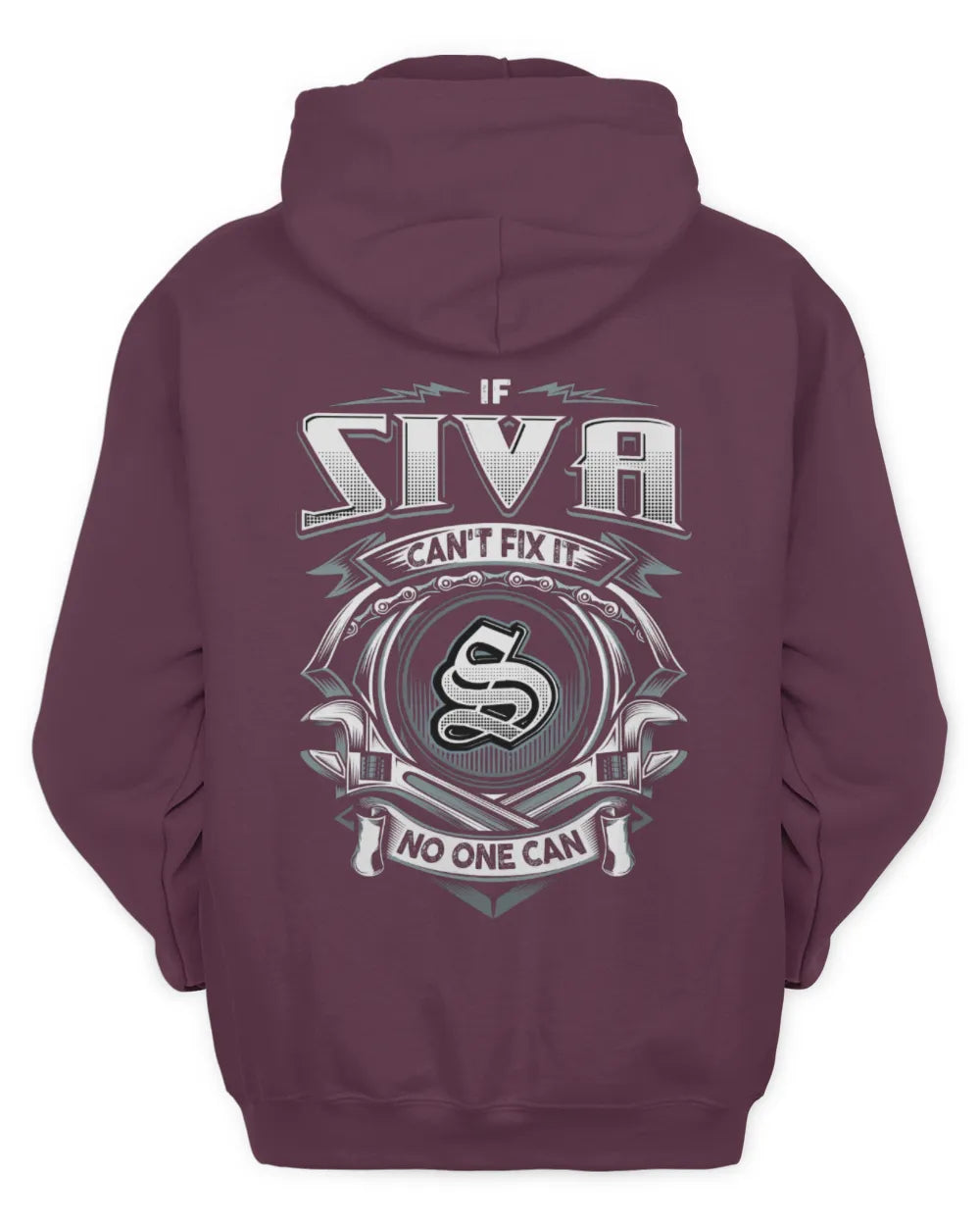 SIVA AP81-K4-626 - Personalized Ahmed Quote Apparel “If Ahmed Can't Fix It, No One Can” - Unisex Hoodie - Maroon