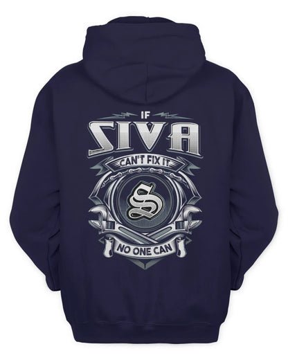 SIVA AP81-K4-626 - Personalized Ahmed Quote Apparel “If Ahmed Can't Fix It, No One Can” - Unisex Hoodie - Navy