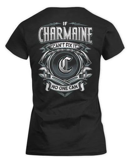 CHARMAINE AP81-K4-626 - Personalized Ahmed Quote Apparel “If Ahmed Can't Fix It, No One Can” - Women's Standard T-Shirt - Black
